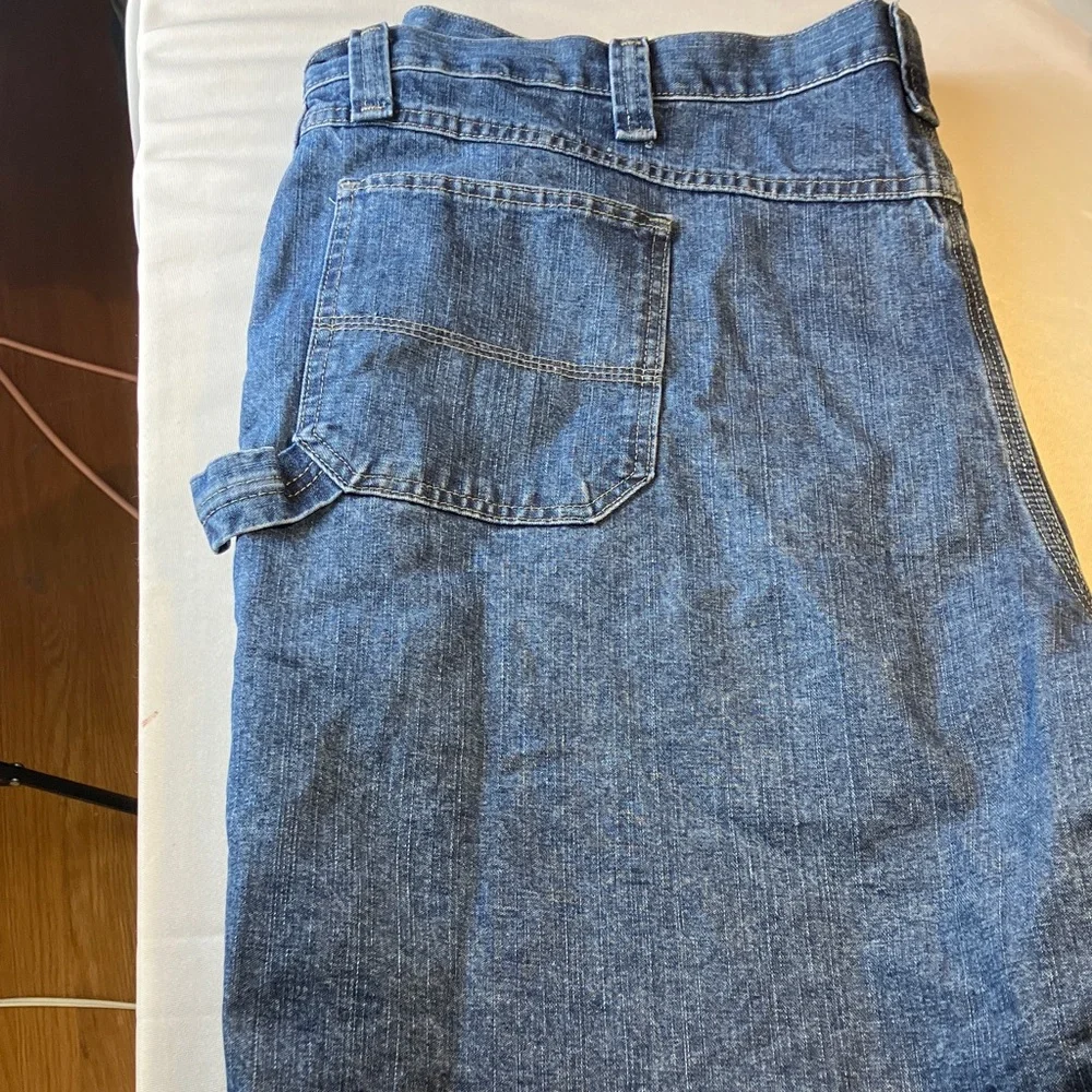 Wrangler Blue Denim Men's Carpenter Jeans Shorts Size 48 Product Code: 64WC5DI